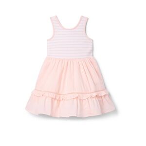 💖 Janie and Jack💖 EUC 2T Ruffle Pink Stripe Dress. Adorable!
